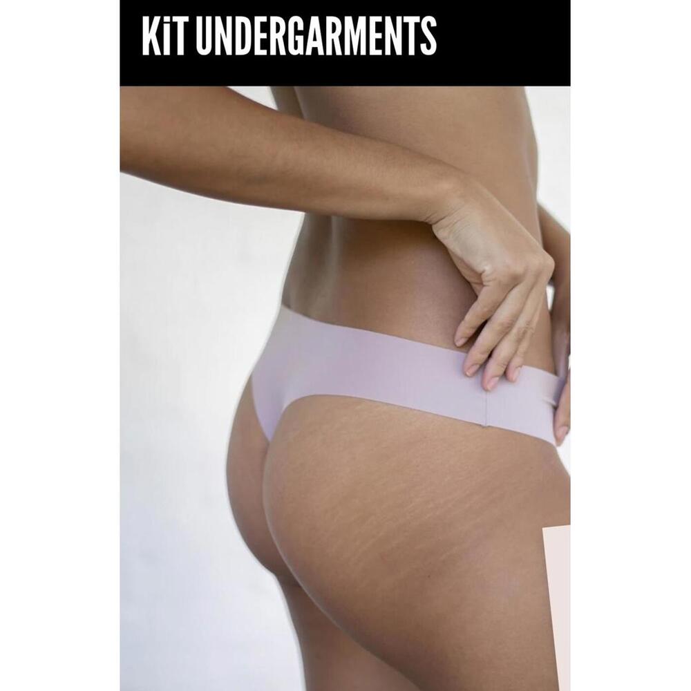 The Kit Women’ Undergarment Sz 2 Color Baby Cheeks High Waist Heavy Weight Thong